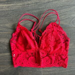 Red bralette